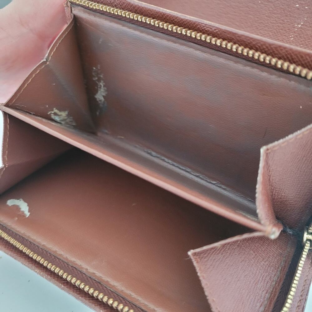 Louis Vuitton Portefeuille Tresor Bifold Wallet Medium Monogram Brown Vintage - Picture 6 of 12